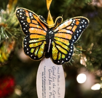 Holiday Ornaments in Buttterfly Treasures
